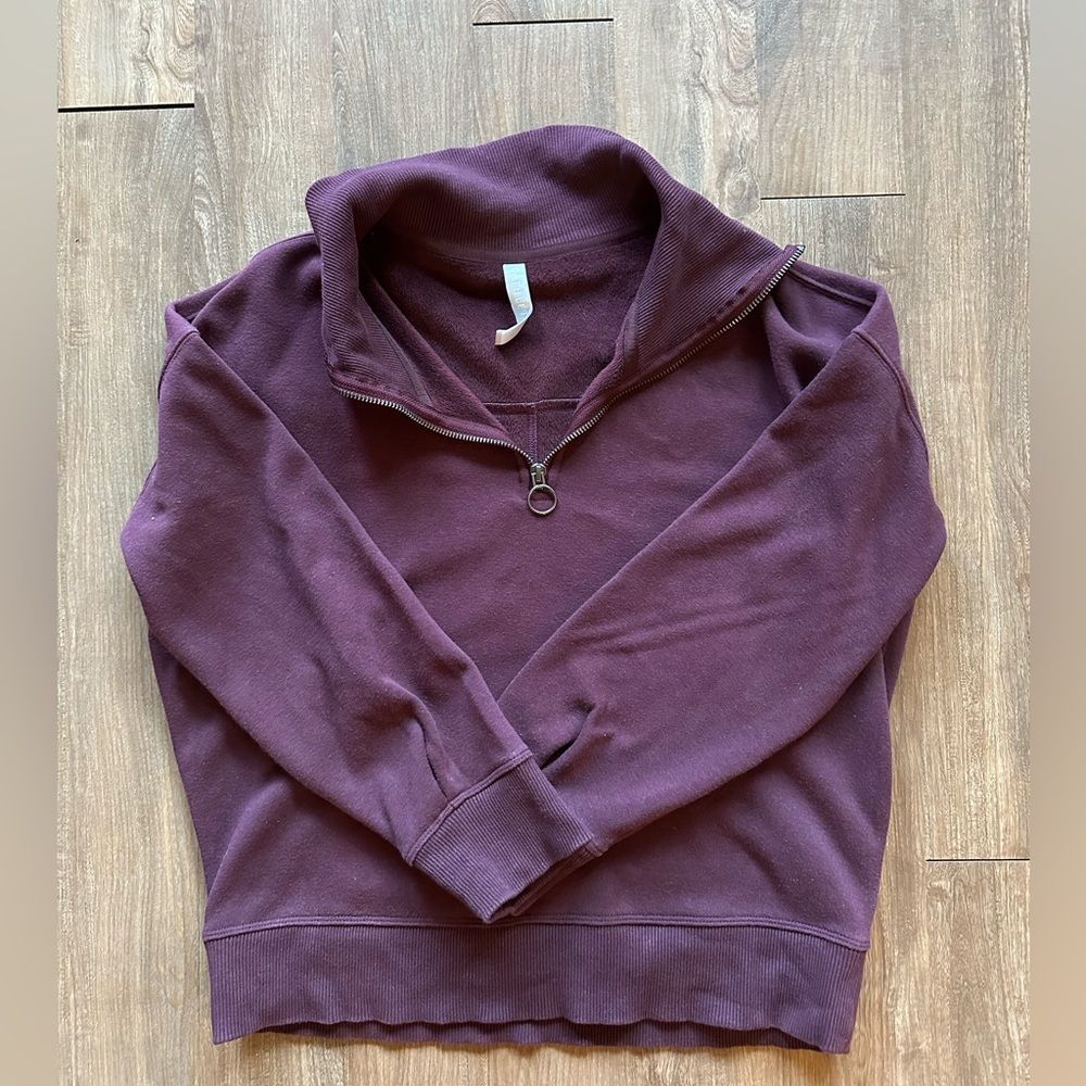 Athleta Cozy Karma Sweatshirt 1/4 Quarter Zip